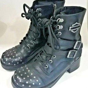 Harley Davidson Women's Melinda Black Leather Boot